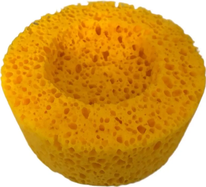 Custom Sponge dark yellow texture style honeycomb