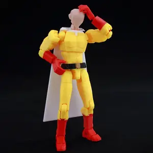 9L3D Printed Lucky Dummy 13 One-Punch Man 3D Action Figure, Multi-Jointed Poseable Anime Model, Collectible Gift for Fans