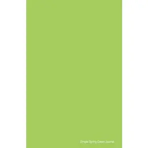 USED-Simple Spring Green Journal: Soft Cover Lined 100 Page Writing Notebook Diary (Simple Coloured Journals) by CreativeJournals (Paperback)