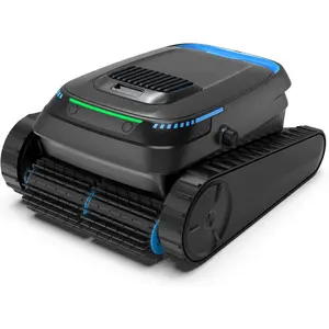 (2026 Upgrade) PC10 Robotic Pool Cleaner, 5000GPH Suction, 150μm Filtration, Floor/Wall/Waterline Cleaning, Smart Navigation, Self-Parking, Cordless Pool Vacuum for Inground & Above Ground Pools