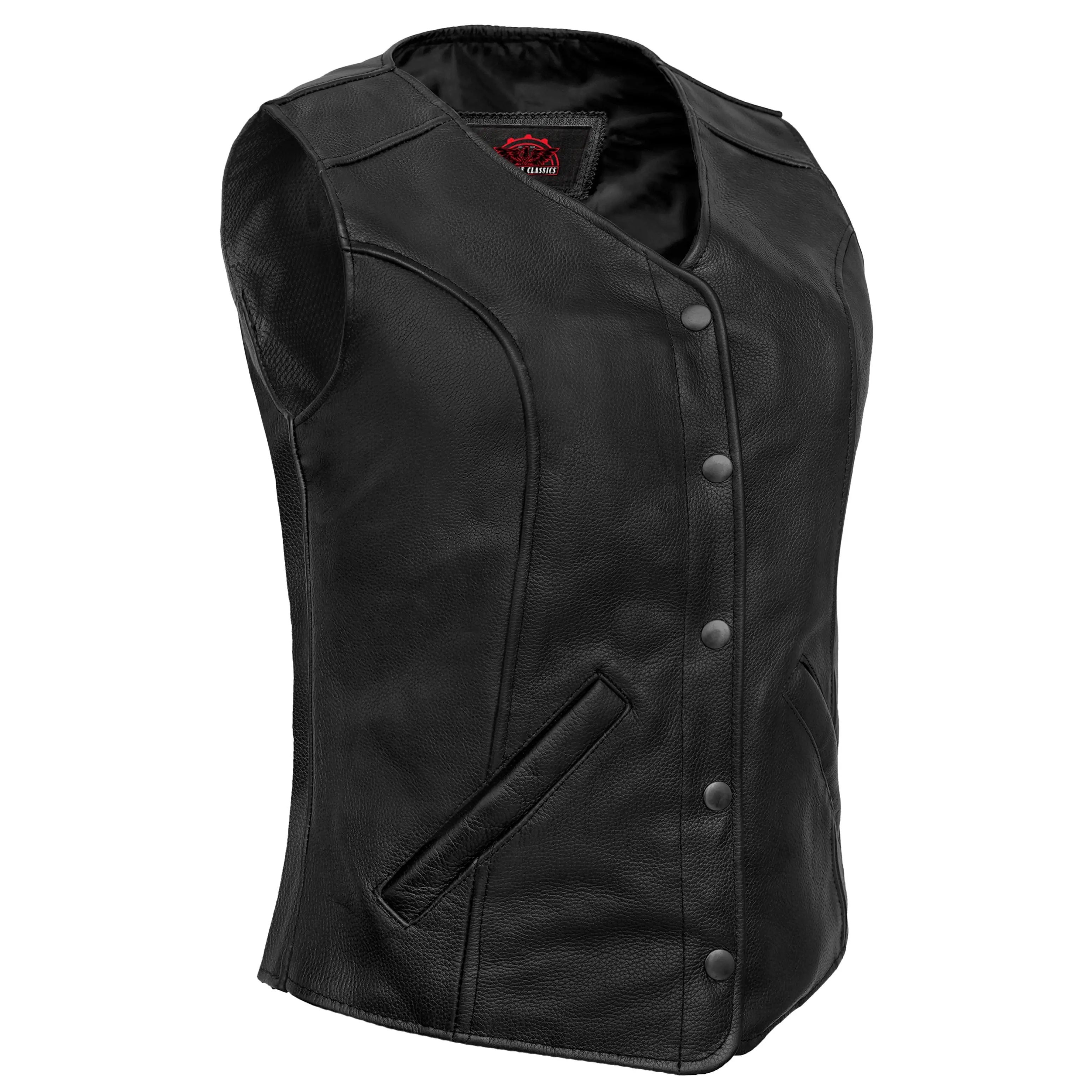 Relida™ Womens Leather Motorcycle Vest