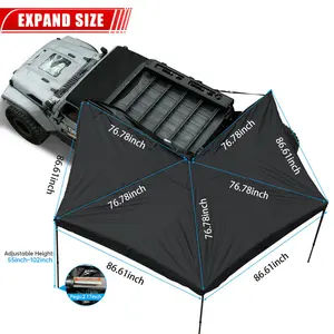 Overland 270 Degree Awning House Tent for Passenger Side, Only Top Awning  Not Include Side wall luxury  tent  camping sturdy rib
