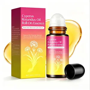 Cyperus Rotundus Oil Serum Roll-On, NaturalCyprus Cypress Oil for Hair Removal, HairGrowth Inhibitor to Reduce Unwanted BodyHair, Soothes & Smooths Skin