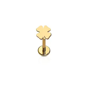 Clover Flat Back Stud - Single Earring