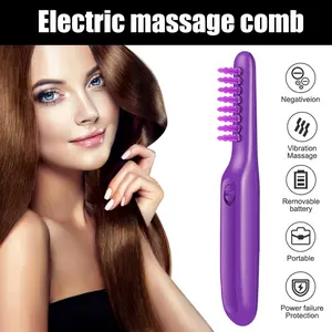 Electric Detangling Brush, Scalp Massage Hair Brush, Electric Scalp Massage Brush for Hair Growth Head Massager, Exfoliating Scrubber, Neck and Back Relief, Hair Detangler