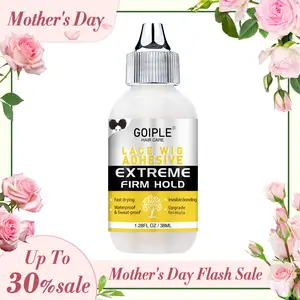 【Mother's Day】Goiple Lace Glue for Lace Front Wigs 38ML- Waterproof Wig Glue Strong Hold Adhesive Transparent Hair Bonding for Hair Replacement Ponytail Extensions Love At First Find