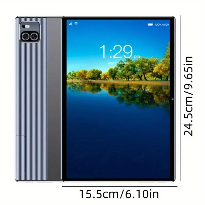 The Latest 10.1-inch Smart Tablet In 2024 - Lightweight And Portable, Suitable For Android 13, 1920x1200 Resolution, 8+256GB Storage, Dual 24+48MP Cameras, Long-lasting 8800mAh Battery, Suitable For Gift Giving, Improving Life Experience, D