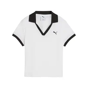 PUMA Womens Wardrobe Essentials Short Sleeve Casual Casual - White