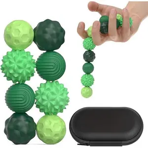 Silicone Ball Set, 8 Counts/set Fidgeting Relax Toys with Elastic Texture, Assorted Colors, Stress Relief Toys for Adults & Teens, , Decompression Toy, Multifunction