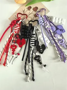 Extremely Cute Wind Miu Series Pendant DIY Women's Bag Accessories Macaron Color Bag Charm Handmade Lanyard Keychain Wholesale