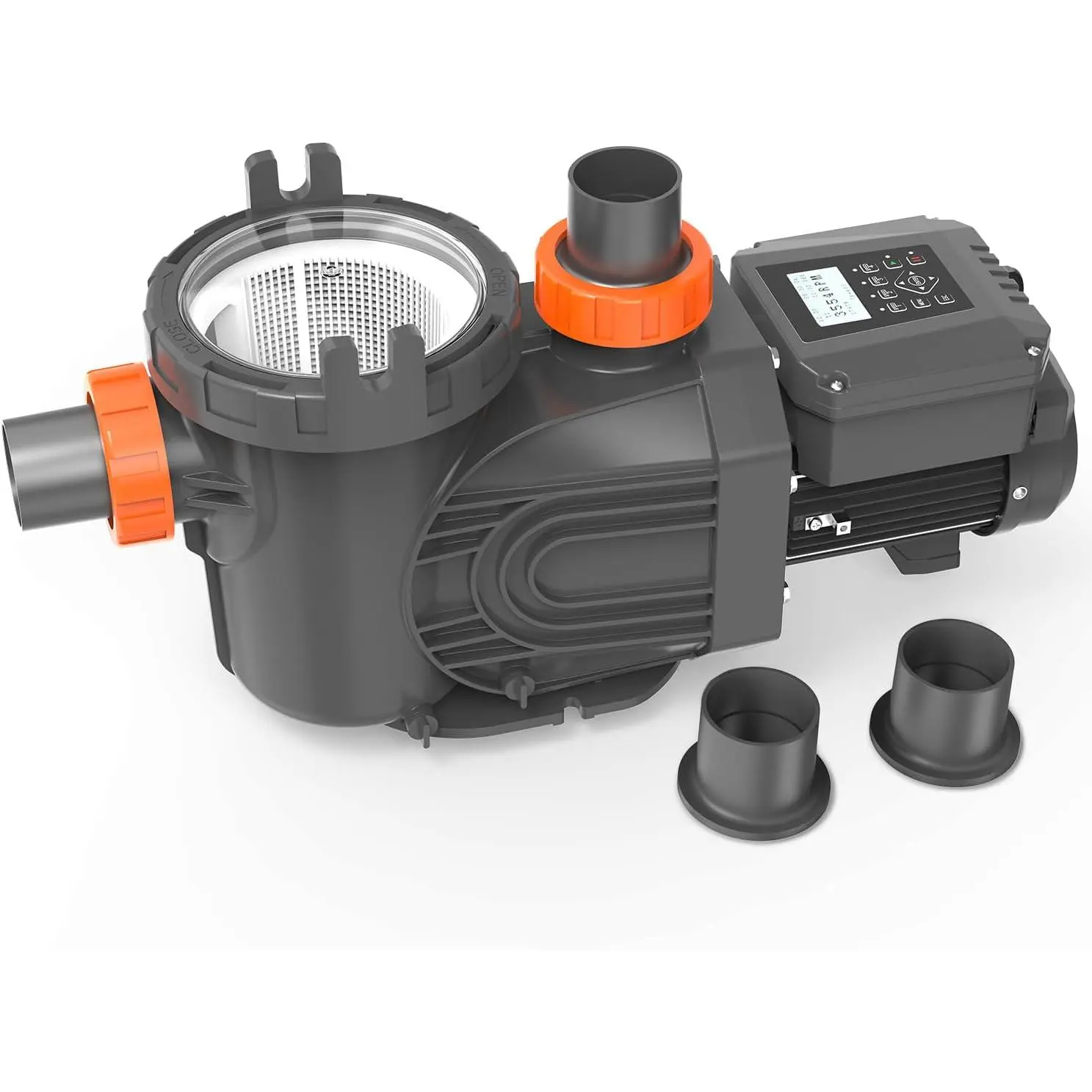 3HP Variable Speed Self-Priming Pool Pump, 11359 GPH 220-240V with Timer & Filter Basket, Quiet Energy-Efficient for Above/Inground Pools