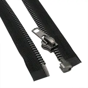#8 27 Inch Separating Jacket Zipper Black Nickel 68cm Metal Zipper Heavy Duty Metal Zippers for Jackets Sewing Coats Crafts (27" Nickel)