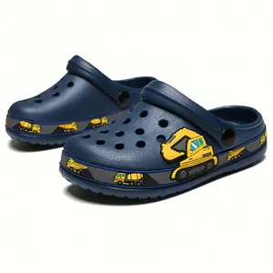 Children'S Cool Sandals for Boys, Featuring a Closed Toe, Suitable for Outdoor Use, Festive Gifts, Cartoon Design, And Can Be Worn As Barefoot Shoes, Sandals, Or Water Shoes