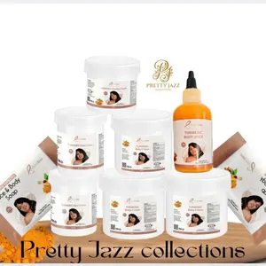 BYENBLAN 9pc Turmeric Body Care Set - Golden Glow Cleansing Soap, Lightweight Face Cream, Knuckle Cream, Body Smoothie, Skin Repair for Radiant Skin, Even Tone, Brightening