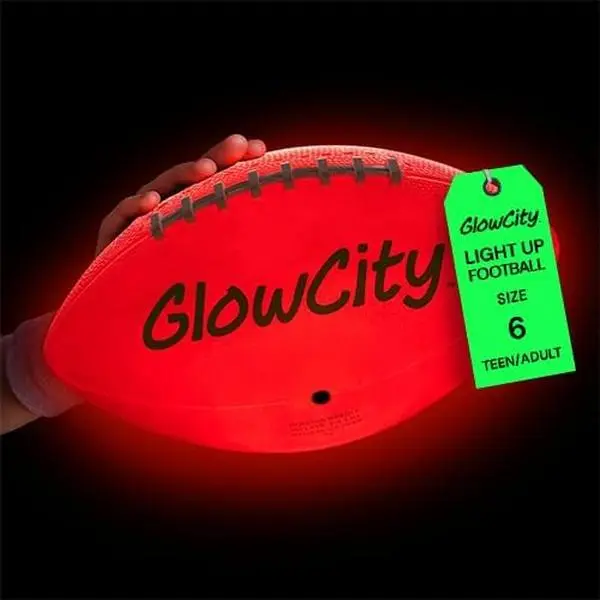 GlowCity Glow in the Dark Football — LED Light-Up
