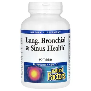 Natural Factors Lung, Bronchial & Sinus Health, 90 Tablets
