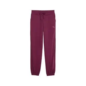 PUMA Womens Essentials Elevated Satin Sweatpants Casual - Pink