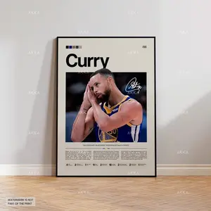 Stephen Curry Warriors Poster, NBA Art Print, Golden State Fan Gift, NBA Poster, Basketball Poster, NBA Basketball