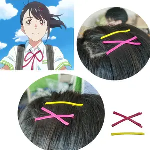 Anime Suzume Tojimari Series Sakurajima Mai Hair Clip Kawaii Lolita Girls Cosplay Hairpin Pink Headwear Accessories