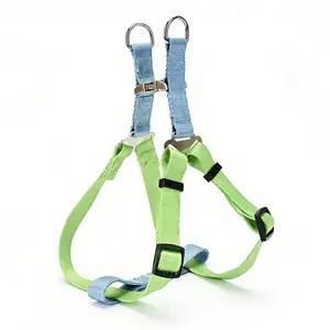 NubisPet Color-Block No-Choke Escape-Proof Pet Harness with Aluminum Alloy Buckle