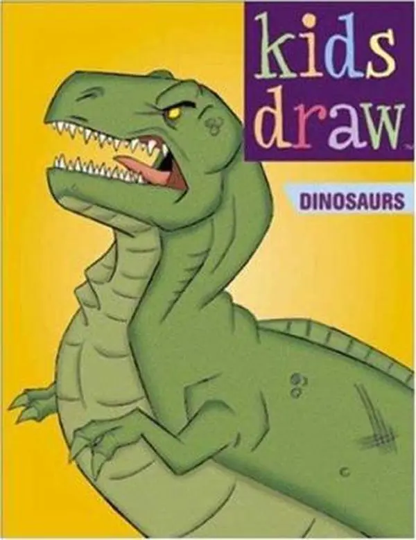 Used Kids' Dinosaur Sketch Tutorial Book by Christopher Hart, Paperback School & Educational Office Stationery Supply for Children, Featuring Step-by-Step Drawing Dinosaurs Lessons That Progress Incrementally