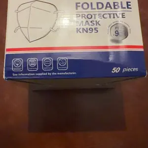 KN95 Mask, 50 pieces, 5-layer breathable mask, filtration efficiency>95%, suitable for construction sites, decoration outdoors, protecting your health