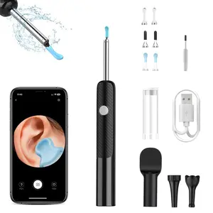 Bebird ear wax removal tool Wax Removal Tool for Ear Spade Ear Canal Cleaner with 1080P Earscope Camera 6LED Light Wireless WiFi Kit for Ear Nose Throat Examination ear picks Camera  and Ear Otoscope Earwax Remover ear wax removal camera