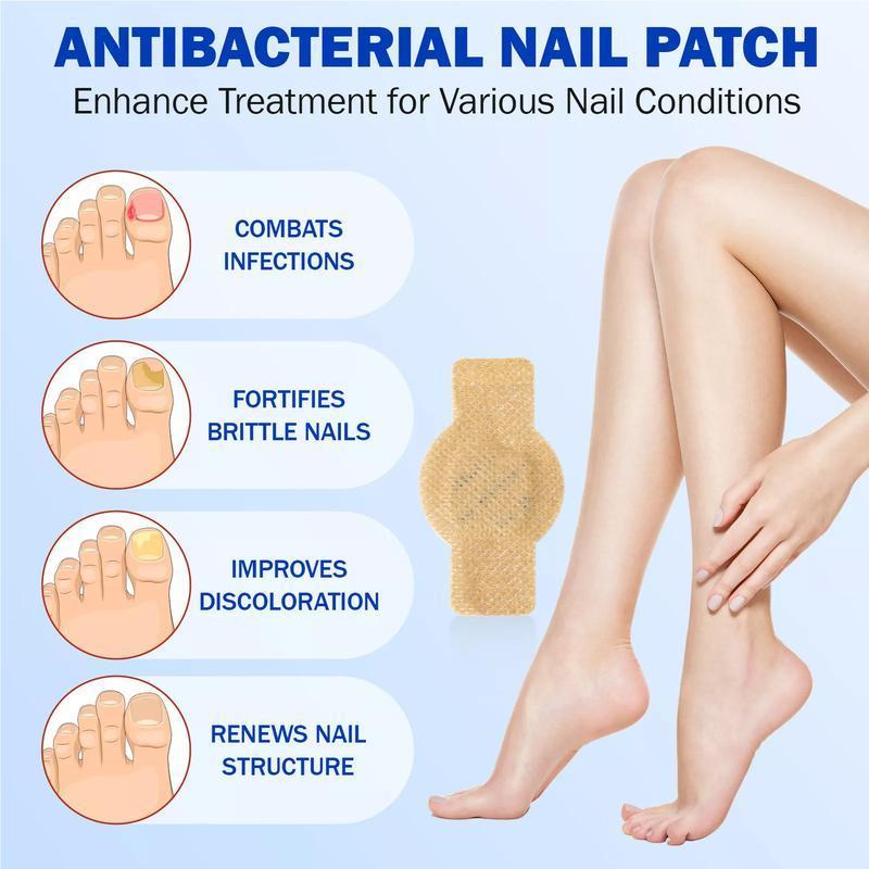 Fungal Nail Patches for Toenail Fungus Daily Care – Extra Strength Nail Patches for Damaged & Discolored Nails, ifungal Nail Care Stickers, Daily Use Nail Repair Kit for Men & Women