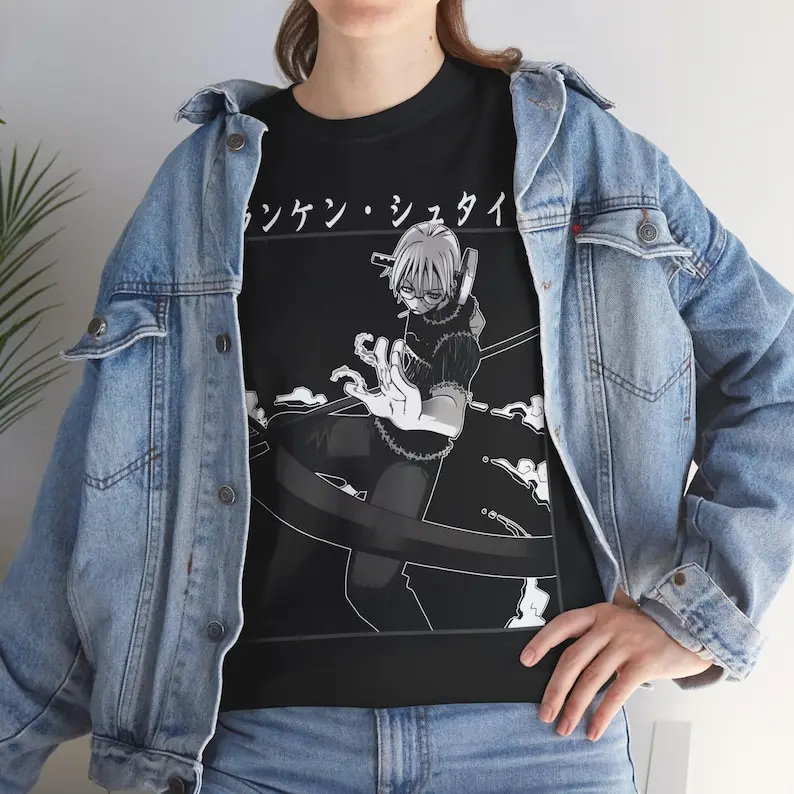 [Sale up to 30%] Franken Stein Soul Eater Anime Aesthetic Vintage Retro Style Unisex Heavy Cotton Tee