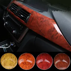Wood textured color changing film for car interior panels, car interior decoration, car film, Car Interior Decal
