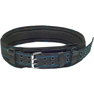Thick comfortable foam Padded Tool Belt With D ring for men construction Strong Durable Double Metal Roller Buckle adjustable waist Work Belt