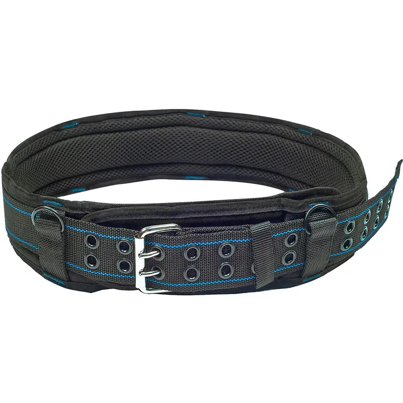 Thick comfortable foam Padded Tool Belt With D ring for men construction Strong Durable Double Metal Roller Buckle adjustable waist Work Belt