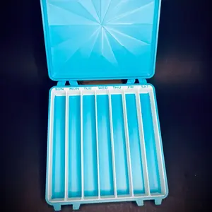 Weekly Syringe Case - Blue Storage Box with 7 Compartments for Daily Organization
