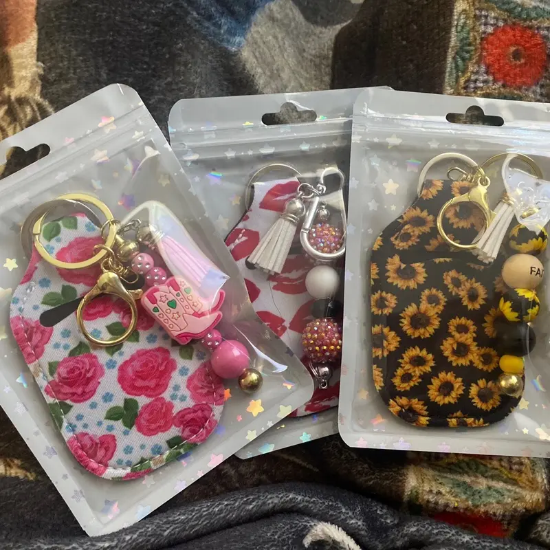 Handmade Keychains with Floral & Sunflower Designs - Unique Keyring Accessories for Everyday Use