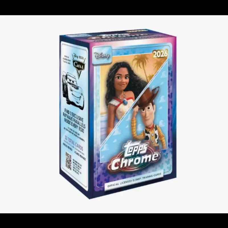 [Live Rip pack]  blaster 2026 Topps Chrome Disney , Collectible Trading Cards, Authentic Collectible Card