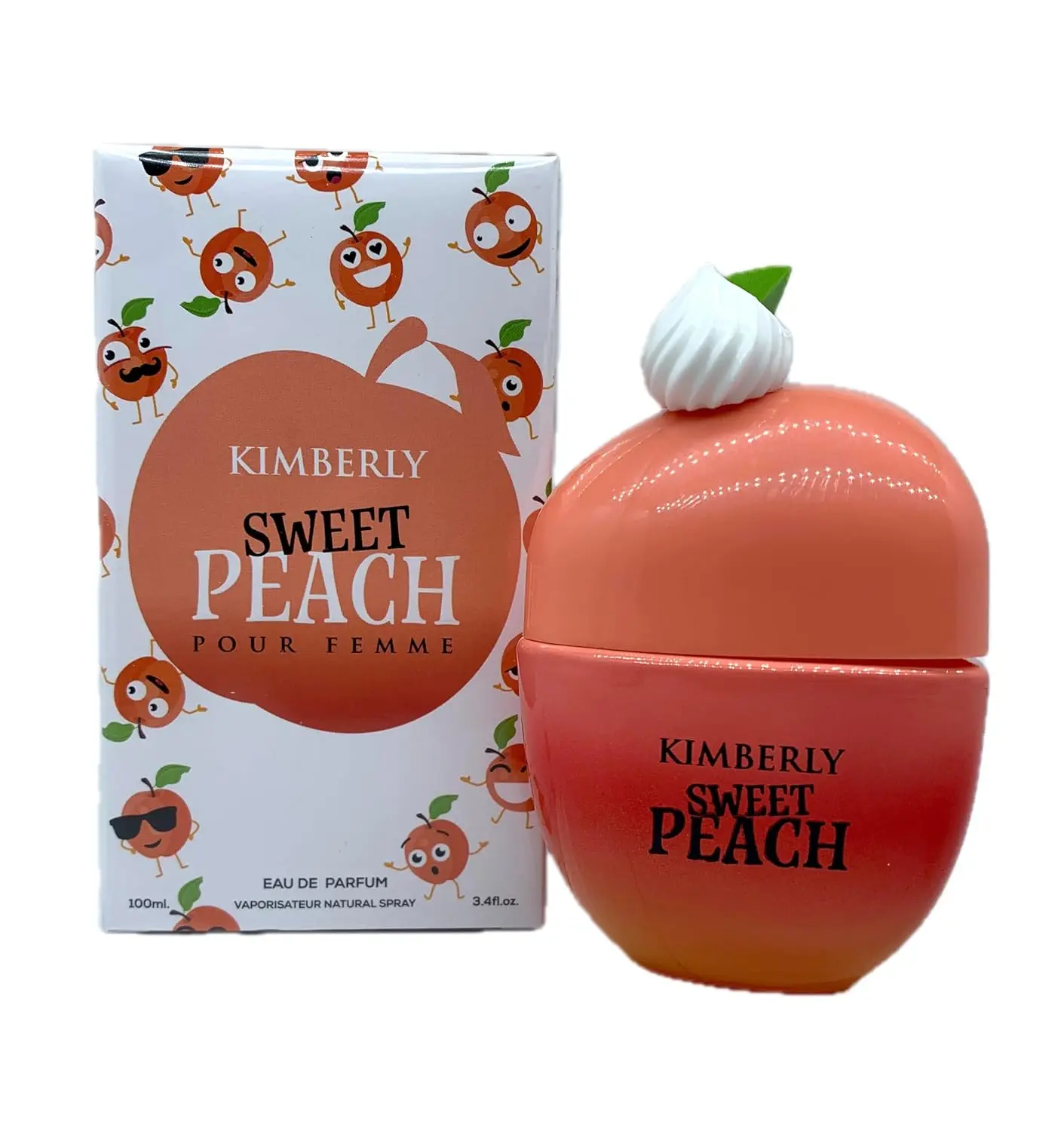 MCH Beauty Fragrances KIMBERLY SWEET PEACH Celebrity EDP Women's Perfume, 3.4 oz (100ml) Single Bottle, 100ml perfume