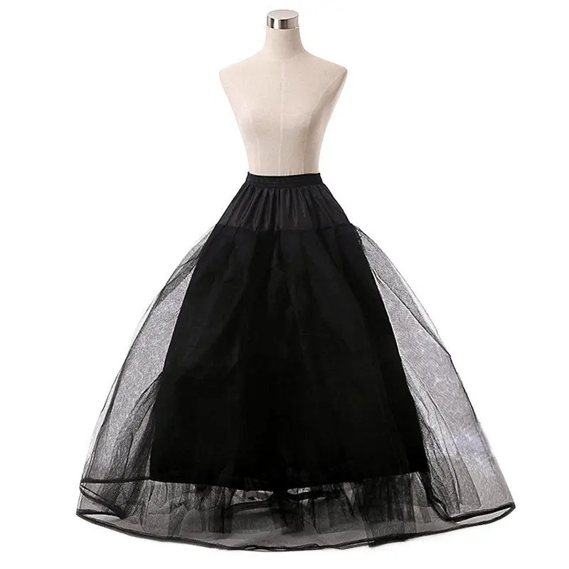 Multi-layer Black Lolita Petticoat for Bridal Wear