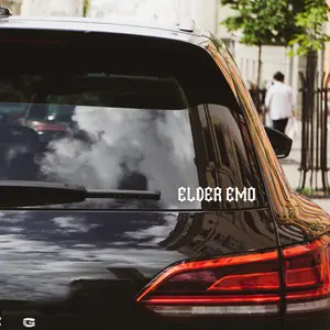 Elder Emo Vinyl Car Decal, Goth Car Decal, Spooky Car Accessories, Alt, Emo, A