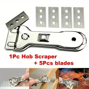 1PC Multifunction Glass Ceramic Hob Scraper Cleaner Remover With 5pcs Blade For Cleaning Oven Cooker Tools Utility Knife
