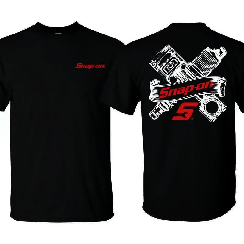 Men's Mechanic Engine Digital Print Casual Tee, Unisex Short-Sleeve Round Neck Tshirt for Daily Wear