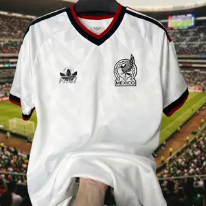 WHITE [full logo] MEXICAN Football Jersey