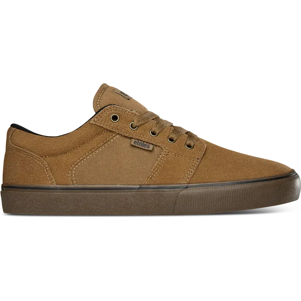 etnies Barge LS Hemp Skate Shoes, Brown Slim Low Top Vulcanized Sneaker for Skateboarding, Comfortable with Enhanced Board Feel, Sports Shoes, Closed, All Seasons, Lace-Up