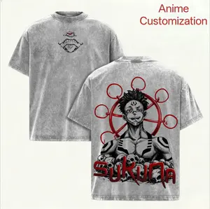 Sukuna Tee Washed / Hoodie Washed – Jujutsu Kaisen Execution The Movie Culling Game Arc Vintage Oversized Heavy Cotton Double Printed Anime Manga T-Shirt & Hoodie, Retro Unisex Streetwear Graphic Top, Ryomen Sukuna’s Vessel Curse King Edition, JJK Japanes