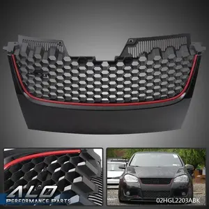 Front Bumper Upper Honeycomb Grille Fit For 2006-2009 VW GTI GLI Jetta MK5