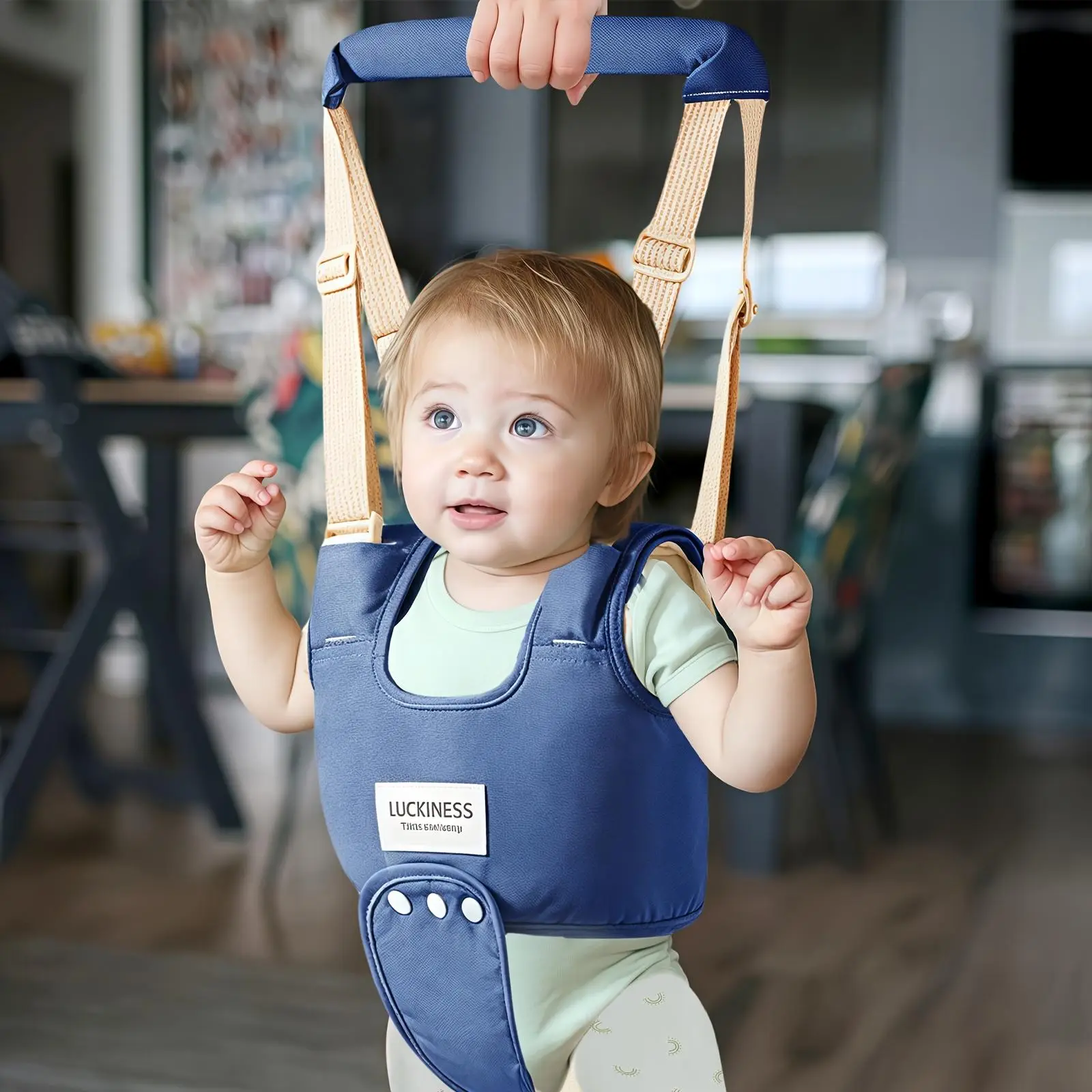 Baby Walker Belt, 1 Count Adjustable Baby Walking Belt, Waist Belt for Toddlers, Baby Walking Assistant, Baby Travel Essentials, Travel Accessories, B