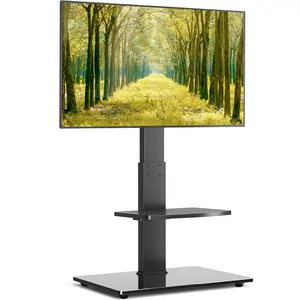 Rfiver Reinforced Floor TV Stand with Mount