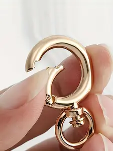 5/20pcs High-Quality Zinc Alloy Spring Snap O-Rings | Trigger Round Clips for Keychains and Accessories