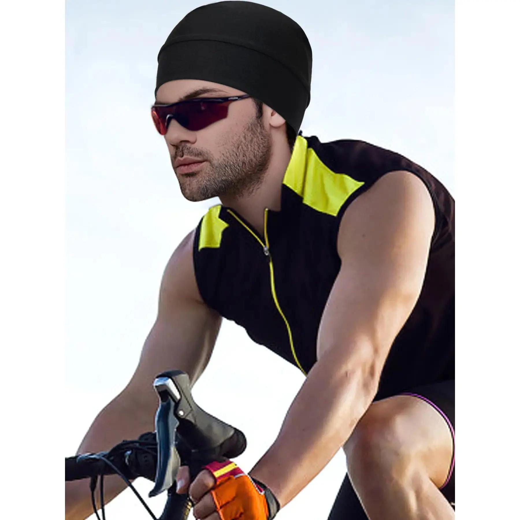 Simple Style Plain Color Skull Beanie for Men & Women, Casual Sporty Breathable Beanie Hat for Outdoor Sports for Men & Women, Fitted Hats