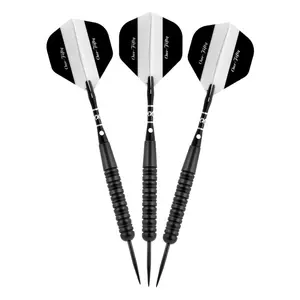 212 MAIN Elkadart 150 Steel Tip Darts, 20g Jet Black Design, Professional Darts Gear for Leisure, Outdoor Use