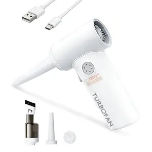 Oroms Slim XQ240 22000Pa 80W Cordless Car Vacuum, 3-in-1 TurboFan Vacuum & Air Duster with Brush Nozzle, 2.5H Fast Charge Portable Cleaner for Car, Home & Pet Hair